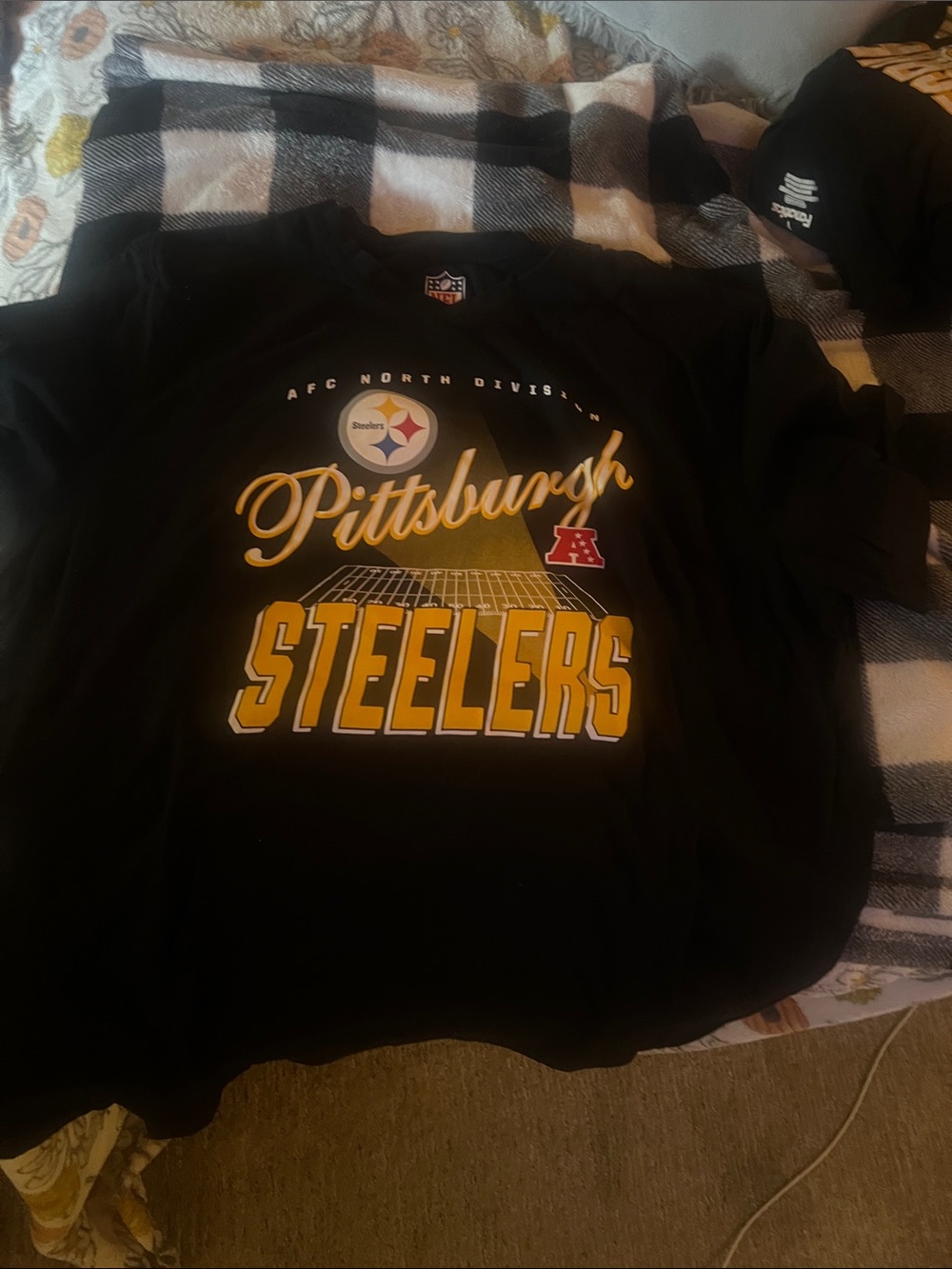 Pittsburgh Steelers Black Short Sleeve Tee